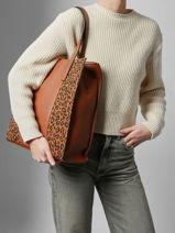Schoudertas Ornella Francinel Bruin ornella 292535-vue-porte