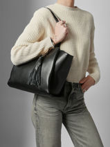 Sac Port paule Helena Cuir Francinel Noir helena 22947-vue-porte