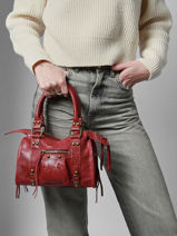 Sac Port Main Spazzolato Cuir Milano Rouge spazzolato SP24093-vue-porte