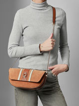 Cross Body Tas Erenia Leder Guess Groen erenia SB783821-vue-porte