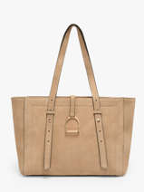Schoudertas Altesse Suede Leder Etrier Beige altesse suede EASU088S