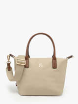 Cross Body Tas Popette Nylon Tommy hilfiger Beige popette AW17709