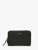 Portefeuille Torsade Leder Etrier Zwart torsade ETOS090M