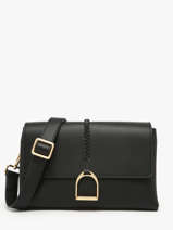 Sac Bandouli�re M Torsade Cuir Etrier Noir torsade ETOS169M