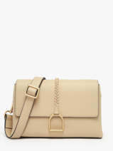 Sac Bandouli�re M Torsade Cuir Etrier Beige torsade ETOS169M