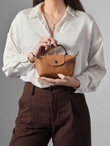 Longchamp Le pliage xtra Clutch Bruin-vue-porte