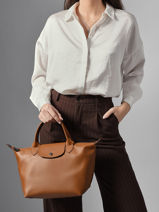 Longchamp Le pliage xtra Sac port main Marron-vue-porte