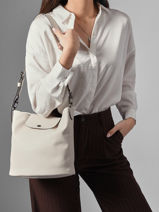 Longchamp Le pliage xtra Sac port travers Vert-vue-porte