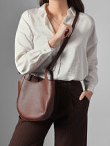 Longchamp Le foulonn� Cross body tas Bruin-vue-porte