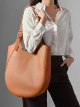 Longchamp Le foulonn� Besace Orange-vue-porte