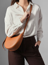 Longchamp Le foulonn� Sac port� travers Marron-vue-porte