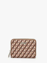 Portemonnee Wt Sigle Miniprix Bruin wt sigle 5009