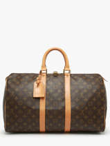 Sac De Voyage D'occasion Louis Vuitton Keepall 45 Monogramm� Brand connection Marron louis vuitton 87