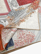 Longchamp Soie gots Etole Gris-vue-porte