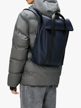 Sac  Dos Rains Bleu city 12940-vue-porte