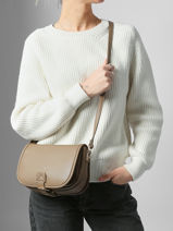 Sac Bandouli�re Grained Miniprix Marron grained F7532-vue-porte