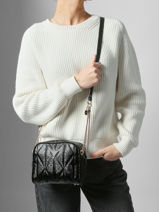 Sac Bandouli�re Aldina Guess Noir aldina G9663140-vue-porte