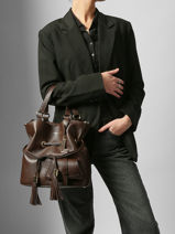 Sac Seau M Premier Flirt Cuir Lancel Marron premier flirt A10110-vue-porte