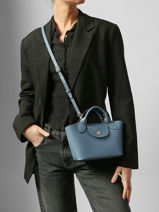 Longchamp Epure Sac port� travers Bleu-vue-porte