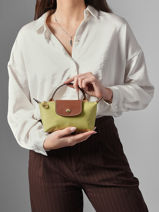 Longchamp Le pliage original Pochette Vert-vue-porte