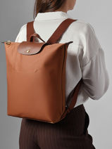 Longchamp Le pliage original Sac � dos Marron-vue-porte