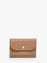 Portemonnee Sierra Leder Lancaster Beige sierra pm 14
