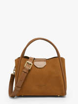 Sac Port� Main Suede Ida Cuir Lancaster Marron suede ida 100
