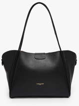 Schoudertas Ida Double Leder Lancaster Zwart ida double 86