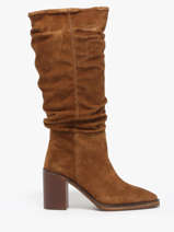 Bottes � Talon Camden En Cuir Alpe Marron women 52191101