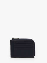 Porte-cartes Cuir Lancaster Bleu soft vintage homme 42