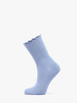 Chaussettes Pieces Bleu socks women 17149458