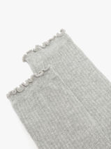 Chaussettes Pieces Gris girl 17149458-vue-porte