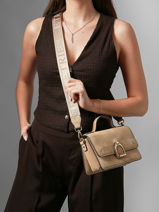 Cross Body Tas S Altesse Suede Etrier Beige altesse suede EASU048S-vue-porte