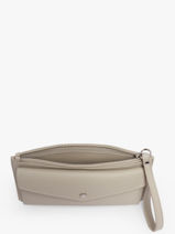 Portemonnee Lancaster Beige maya double kba 11-vue-porte