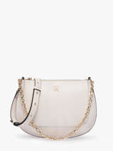Sac Bandouli�re Th Glam Polyester Tommy hilfiger Blanc th glam AW18143