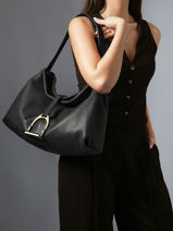 Sac Port� �paule Etalon Cuir Etrier Noir etalon EETA197M-vue-porte