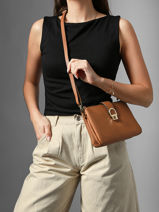 Sac Bandouli�re Equestre Cuir Etrier Marron equestre EEQT0143-vue-porte