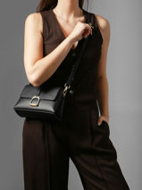 Cross Body Tas S Torsade Leder Etrier Zwart torsade ETOS169S-vue-porte