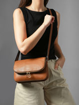 Cross Body Tas M Tradition Leder Etrier Bruin tradition ETRA059M-vue-porte