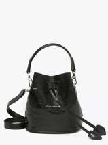 Sac Bandouli�re Croco Vernis Paul marius Noir croco vernis CAPUXCRV