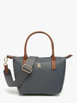 Cross Body Tas Popette Nylon Tommy hilfiger Blauw popette AW17709