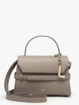 Sac Bandouli�re Faubourg Cuir Lancel Gris faubourg A13948