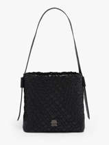Sac Port� �paule Th Braided Polyester Tommy hilfiger Noir th braided AW18160