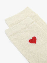 Damessokken Lurex Heart Pieces Goud socks women 17159116-vue-porte