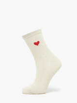 Damessokken Lurex Heart Pieces Goud socks women 17159116