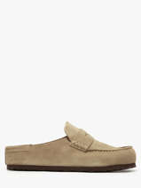 Mocassins Naples En Cuir Birkenstock Beige men 1029675
