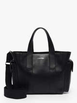 Sac Port� Main Signature Logo Strap Polyurethane Calvin klein jeans Noir signature logo strap 4F3290G