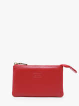 Porte-monnaie Caviar Cuir Crinkles Rouge caviar 14538