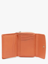 Portefeuille Caviar Cuir Crinkles Orange caviar 14201-vue-porte