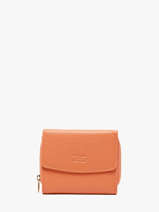 Portefeuille Caviar Cuir Crinkles Orange caviar 14201